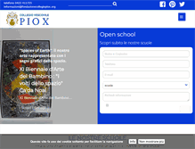 Tablet Screenshot of fondazionecollegiopiox.org